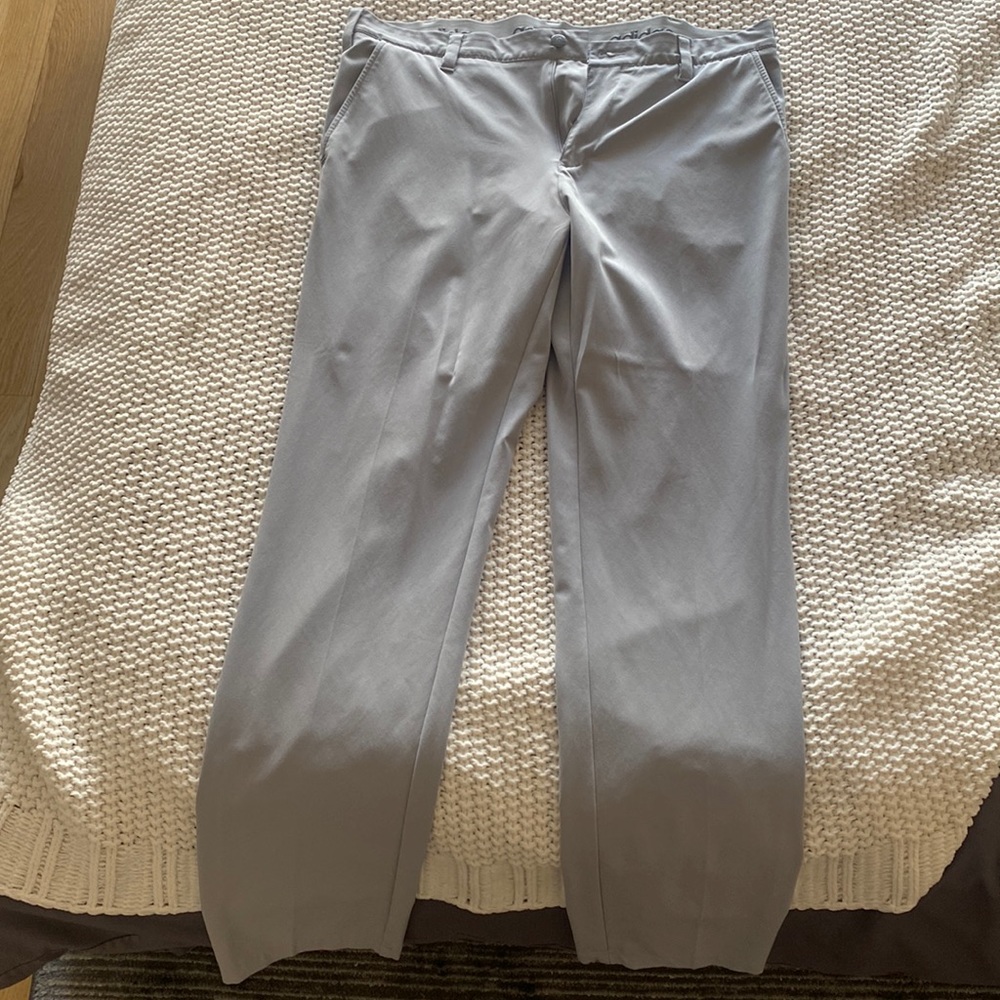 Adidas grey golf pants 34x34